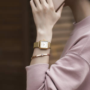 <span class=keywords><strong>ANANKE</strong></span> Mode populaire Montre créative pour femme Mouvement japonais Bracelet en maille Montre étanche pour femme - Product Image 3