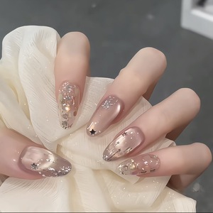 Set de 10 <span class=keywords><strong>Uñas</strong></span> Postizas Hechas a Mano al por Mayor <span class=keywords><strong>Diseño</strong></span> Aleatorio <span class=keywords><strong>Cuadradas</strong></span> Almendradas Stiletto Press On de Gel para Dedos <span class=keywords><strong>Uñas</strong></span> Artificiales Varias - Product Image 4
