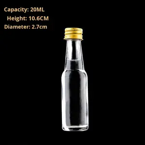 ミニガラスワインボトルポータブルクリエイティブ空のテイスティングボトルワインとテキーラとブランデーのお酒 - Product Image 5