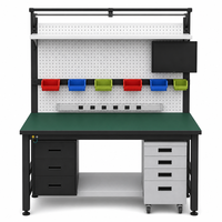 Fournisseur en gros de table antistatique en acier laminé à froid de 1200 mm avec tapis pour zone protégée ESD