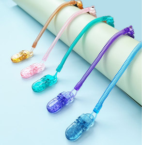 100% per uso alimentare in PVC per ciuccio a catena n morsetto per ciuccio per bambini - Product Image 1