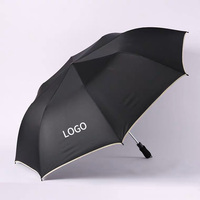 Parapluie pliant personnalisé avec impression de logo, 2 sections, automatique, vente en gros, portable, pour moto, protection solaire et pluie, échantillon gratuit
