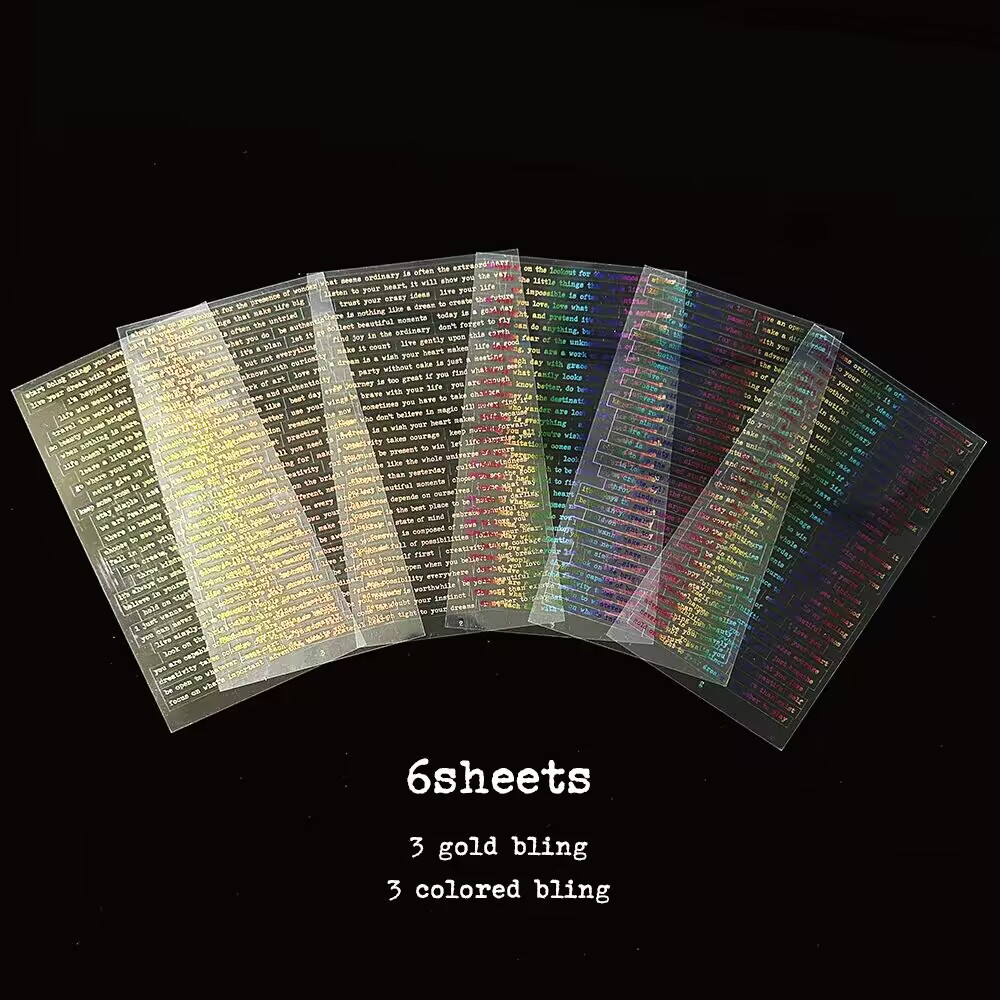 Feuille d'or-6 feuilles