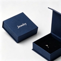 Boîtes à bijoux en papier personnalisées, éco-responsables, nouveau design, forme de livre, rose, pour boucles d'oreilles et colliers, avec logo estampé, pour bijoux