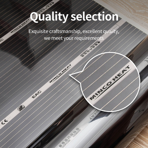 Minco ısı 220W/M2 yüksek verimli kızılötesi karbon ısıtma filmi elektrikli sıcak zemin sistemi 50cm 100cm genişlik ısıtma folyo Mat - Product Image 3