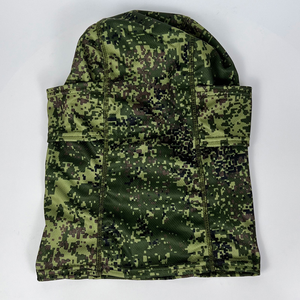 DFU0136 ผ้าคลุมศีรษะกันฝุ่นและกันแดดสำหรับผู้ใหญ่ แบบถัก สำหรับผู้ชาย  แบบบาลาคลาวา สำหรับเล่นสกี พิมพ์ลายดิจิตอลตามสั่ง ลายพรางสีเขียว - Product Image 3