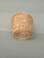P114 fait à la main herbe tissé décoratif Pot de fleur suspendu jardinière paniers poignée pour jardin rotin tissé suspendu panier pour