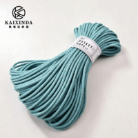Tali Serut Rajut Katun Ramah Lingkungan 6mm dengan Benang Metalik untuk Tas Pakaian, Sepatu & Dekorasi Rumah