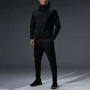 Custom Training Jogging Sweat Suit Outdoor Sport Gym Fitness Sets Full Zip Hoodie And Jogger Set Tech Fleece Tracksuit For Men