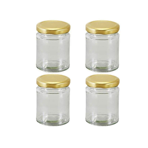 Bán buôn nhỏ vòng lọ thủy tinh mứt 200g MứT ThủY Tinh thực phẩm thủy tinh Jar bao bì với vít kim loại nắp OEM nhãn - Product Image 2