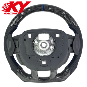 Volant sport en cuir noir et fibre de carbone personnalisé, compatible avec Land Rover Range Rover Evoque 2011-2019 - Product Image 3
