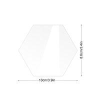 Plaques de table numérotées en acrylique transparent 3D pour mariage, écritures manuscrites, surface miroir, modèle moderne et simple, transfrontalier, DIY BL-108