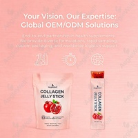 Bâtonnets de gelée de collagène à marque privée saveur grenade – Complément de beauté personnalisé en gelée de collagène – Commandes en gros disponibles