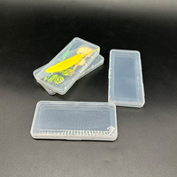 Mini boîte de rangement transparente en plastique PP étanche pour petites pièces, outils et accessoires durables, avec couvercle à charnière