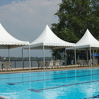 Carpa de pagoda para eventos grandes de gran oferta, carpa de nuevo diseño con marco de aluminio para 20 personas para bodas y fiestas