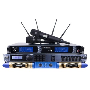 Dual channel wireless microphone âm thanh bộ vi xử lý câu lạc bộ đêm hệ thống âm thanh - Product Image 1