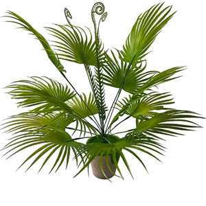 Offre Spéciale Kwai <span class=keywords><strong>palmier</strong></span> plante touche réelle grandes feuilles bonsaï arbre Tropical artificiel <span class=keywords><strong>pour</strong></span> la décoration intérieure arbustes en <span class=keywords><strong>pot</strong></span> décor de mariage - Product Image 3