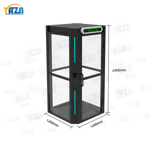 AI Slimme Interlockende Anti-Aanrijdbeveiliging Beveiligingspoort Professionele Voetgangers Toegangscontrole Mantrap Draaiende Poort IP54 Bescherming - Product Image 6
