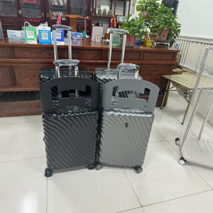 Maleta de mano blanca de 22 pulgadas con ruedas giratorias, ligera, con cierre de cremallera, para mujeres, viajes de ocio - Product Image 4