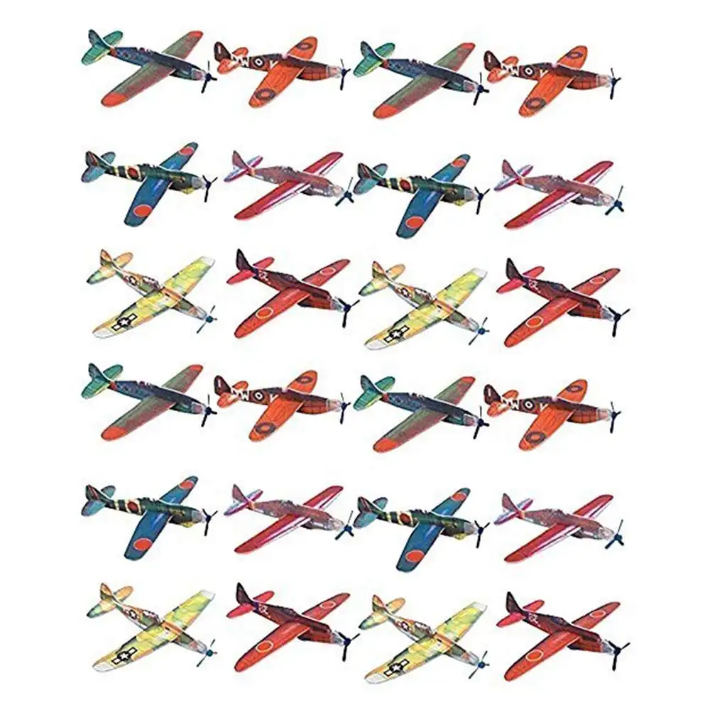 Avión planeador de espuma DIY para niños, modelo de avión volador, juguete barato