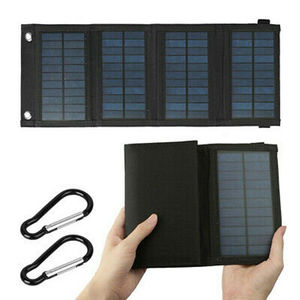 Panel Solar Portátil Plegable de 10W en Bolsa |   Cargador USB para Teléfono para Acampar al Aire Libre - Product Image 5