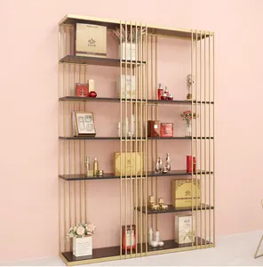 Étagère de rangement en métal pour produits, combinaison de vitrine de salon de beauté, présentoir de cosmétiques