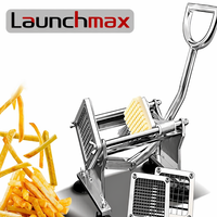 Commerciële Roestvrijstalen Verticale Handmatige Aardappelchipsnijmachine Frietsnijmachine