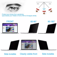 Manyetik ekran koruyucu koruyucu Macbook Air 13 için M1 M2 Pro 13 12 14 15 16 gizlilik koruma filtresi Anti-casus Anti-peep Film