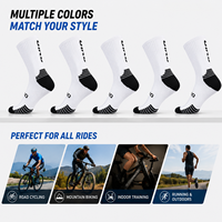 Chaussettes de cyclisme mi-mollet Sky, chaussettes de vélo chaudes unisexes pour l'automne et l'hiver, pour le vélo de route et le VTT en extérieur