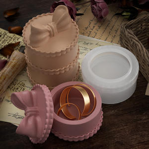 Boîte de rangement pour bricolage moule en silicone boîte <span class=keywords><strong>à</strong></span> bijoux table <span class=keywords><strong>à</strong></span> manger incrustée de bijoux moule en <span class=keywords><strong>plâtre</strong></span> boîte cadeau moule artisanal - Product Image 4