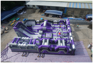 Bơm hơi khổng lồ các chướng ngại vật cho người lớn và trẻ em | Thương mại công viên bouncy vui vẻ chạy trò chơi với slide và leo thách thức - Product Image 6