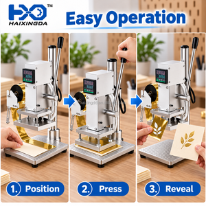 Máquina de Prensa de Calor Manual, Herramienta Pequeña de Estampado en Caliente con Control Digital de Temperatura para Impresión de Logotipos Personalizados en Papel y Cartulina - Product Image 2