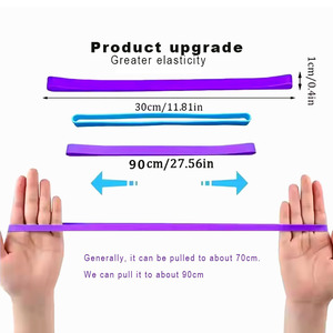 Tùy chỉnh đầy màu sắc in không trượt đi Xe Đạp <span class=keywords><strong>Silicone</strong></span> Gripper ban nhạc cao su đàn hồi tốt cao su hộ gia đình cho RÀNG BUỘC - Product Image 2