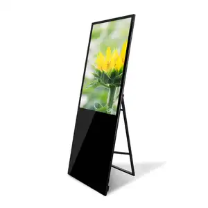 Portable Lcd Digital Signage Display Mobile Advertising Posters AD Recycle Digital Signage for mall/office/restaurant