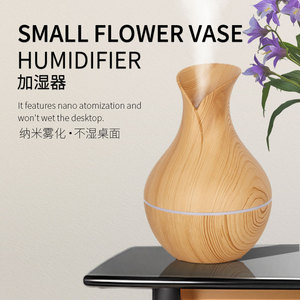 Humidificateur d'aromathérapie à grain de bois rechargeable par USB Mini brouillard lourd liquide pour la purification domestique - Product Image 1