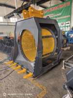 Bucket Saringan SLN Efisiensi Tinggi Hidrolik Putar untuk Excavator 5-6 Ton, Pemilahan Material di Lokasi, Residu Tambang, Garansi 1 Tahun