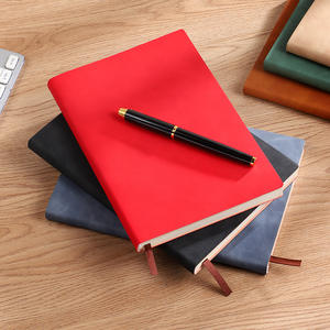 Cuaderno A5 de hojas sueltas con tacto de piel vintage, set con logo personalizado, libro de registro para reuniones de oficina, diario de estudio, bloc de notas - Product Image 2