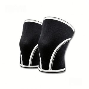 Rodilleras de Protección Profesional con Logotipo Personalizado al por Mayor, Ligeras, Transpirables y Ajustables de 7mm para Levantamiento de Pesas - Product Image 1