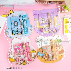 Adorable Juego de Seis Artículos Escolares para Niños para <span class=keywords><strong>el</strong></span> Regreso a Clases 2026, Lápiz, Cuaderno, Borrador, Bonito Juego de Papelería - Product Image 6