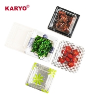 KARYO 3122 Boîte d'emballage personnalisée OEM ODM Boîte d'emballage de sushi de haute qualité Plateau en plastique jetable avec couvercle
