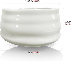 ชุดชามมัทฉะเซรามิกสีขาวหรือดำทำมือแบบญี่ปุ่น รุ่น Specific Pure Milk White Custom Ceramic Chawan - Product Image 3