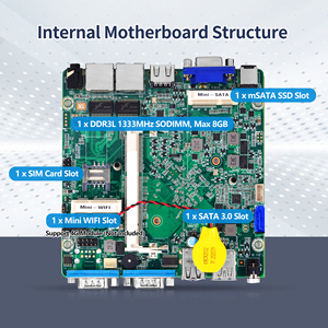 คอมพิวเตอร์ขนาดเล็กไร้พัดลม CWWK รุ่น N2840 สำหรับใช้งานเป็นไฟร์วอลล์ พร้อมพอร์ต Gigabit <span class=keywords><strong>LAN</strong></span> 2 ช่อง และพอร์ต RS232 2 ช่อง  รองรับ DDR3L ใช้กับ Pfsense และ OPNsense คอมพิวเตอร์ฮาร์ดแวร์สำหรับอุตสาหกรรม - Product Image 4