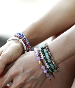 8MM Rose Jade Chapelet Bracelet Pendentif Mignon Coeur Stretch Bracelet Charme Naturel pour les Femmes Conscientes de la Mode - Product Image 2