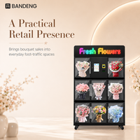 Máquina Expendedora Refrigerada de Flores BANDENG 6510XH 10T para Venta Automatizada de Flores con Estructura Robusta y Fácil de Mantener