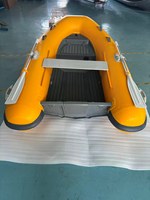 Bateau pneumatique à coque en aluminium de couleur jaune UT250 250 cm