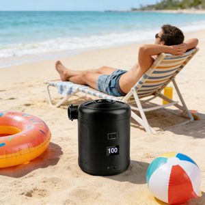 Mini pompe à air électrique rechargeable LCD pour <span class=keywords><strong>camping</strong></span> en extérieur, câble USB avec adaptateur de valve 30-50 PSI pour matelas de lit, en plastique - Product Image 5