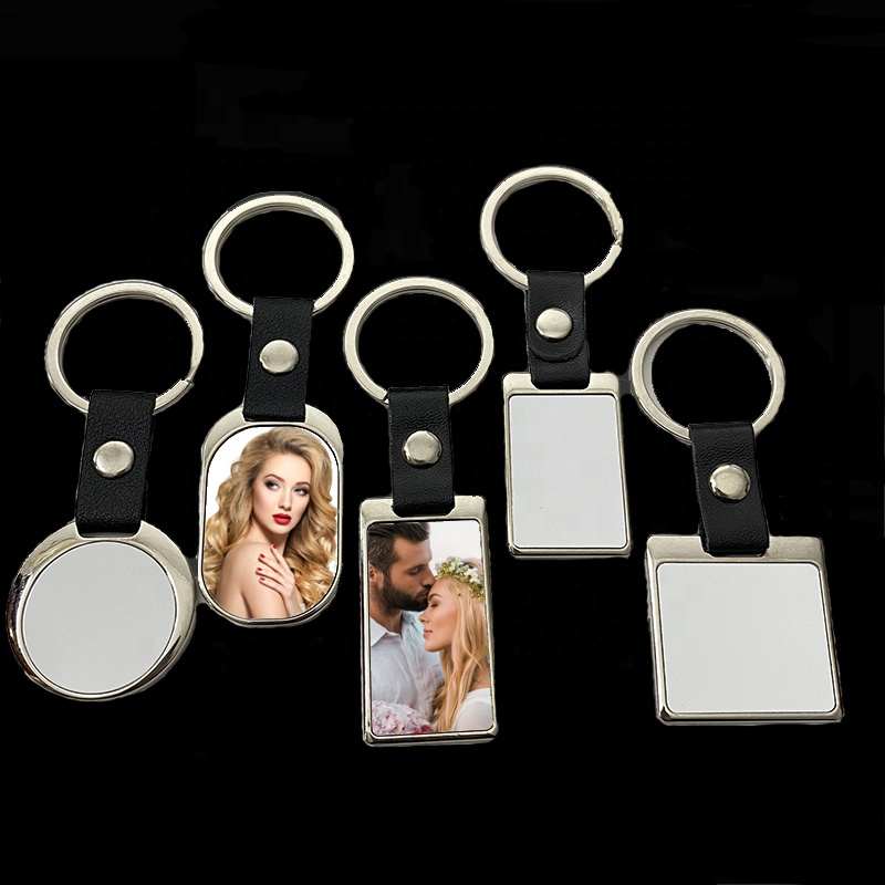 Nhà Sản Xuất Cá Nhân Hoá DIY Trống Key Ring Phụ Kiện Hình Ảnh Key Chain Tag Kim Loại Thăng Hoa Keychain Blanks