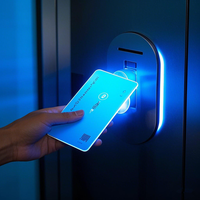 Système de contrôle d'accès par carte RFID NFC intelligent étanche en PVC transparent certifié ISO 13,56 MHz pour hôtels et entreprises, paiement 1k