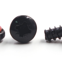 Vis autotaraudeuses à tête cylindrique Pzidrive M4 M5 M6 M8 en oxyde noir avec joint torique étanche pour toiture métallique extérieure, vente en gros OEM