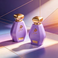 Flacons de parfum en verre personnalisables avec boîte élégante, 30 ml, 50 ml, 100 ml, flacon de parfum vide en verre avec bouchon en plastique